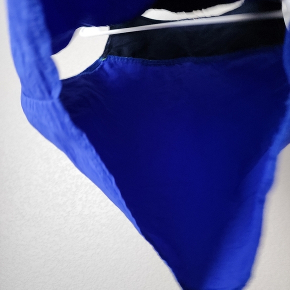 NAUTICA x VINTAGE 90s nylon zip front crop top blue - Picture 4 of 4